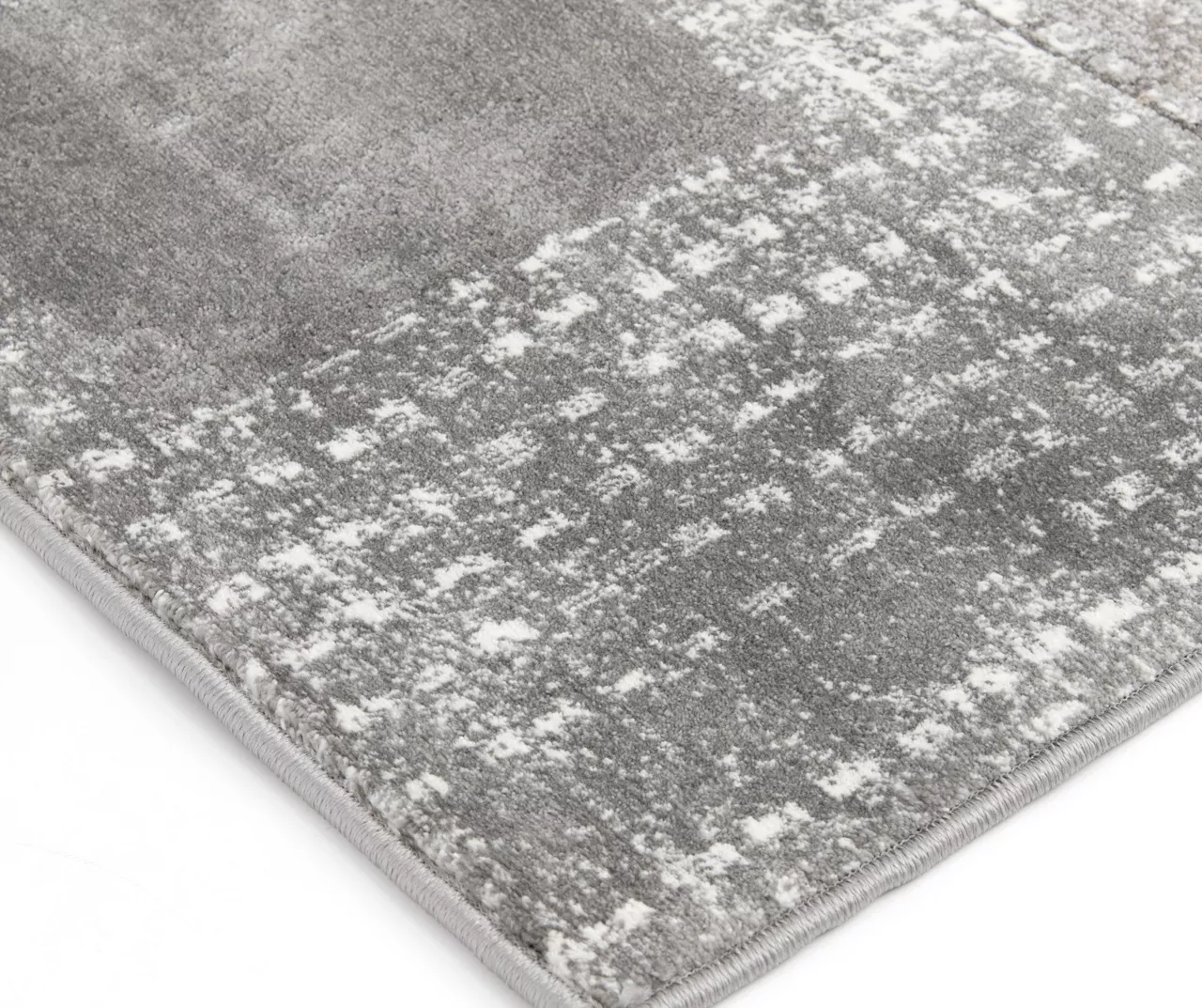 Hollyn Gunmetal Abstract Patchwork Area Rug, (5' X 7') 4 Hollyn Gunmetal Abstract Patchwork Area Rug, (5' X 7') - Image 2