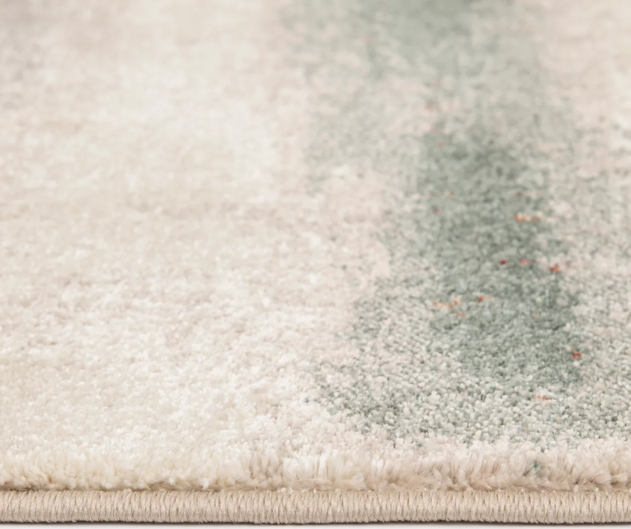 Hadlee Sand, Coral & Green Abstract Area Rug, (5' X 7') 6 Hadlee Sand, Coral & Green Abstract Area Rug, (5' X 7') - Image 4