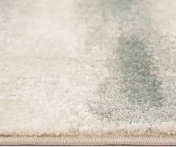 Hadlee Sand, Coral & Green Abstract Area Rug, (8' X 10') -Broyhill Sales Store 810586500 810586496 810586492 4