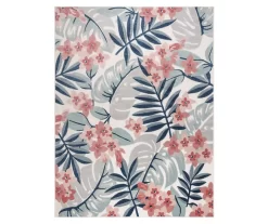 Broyhill Sales Store 30 Broyhill Nauru Blue & Pink Floral Outdoor Area Rug
