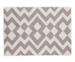 Broyhill Palermo White & Black Geometric Outdoor Area Rug