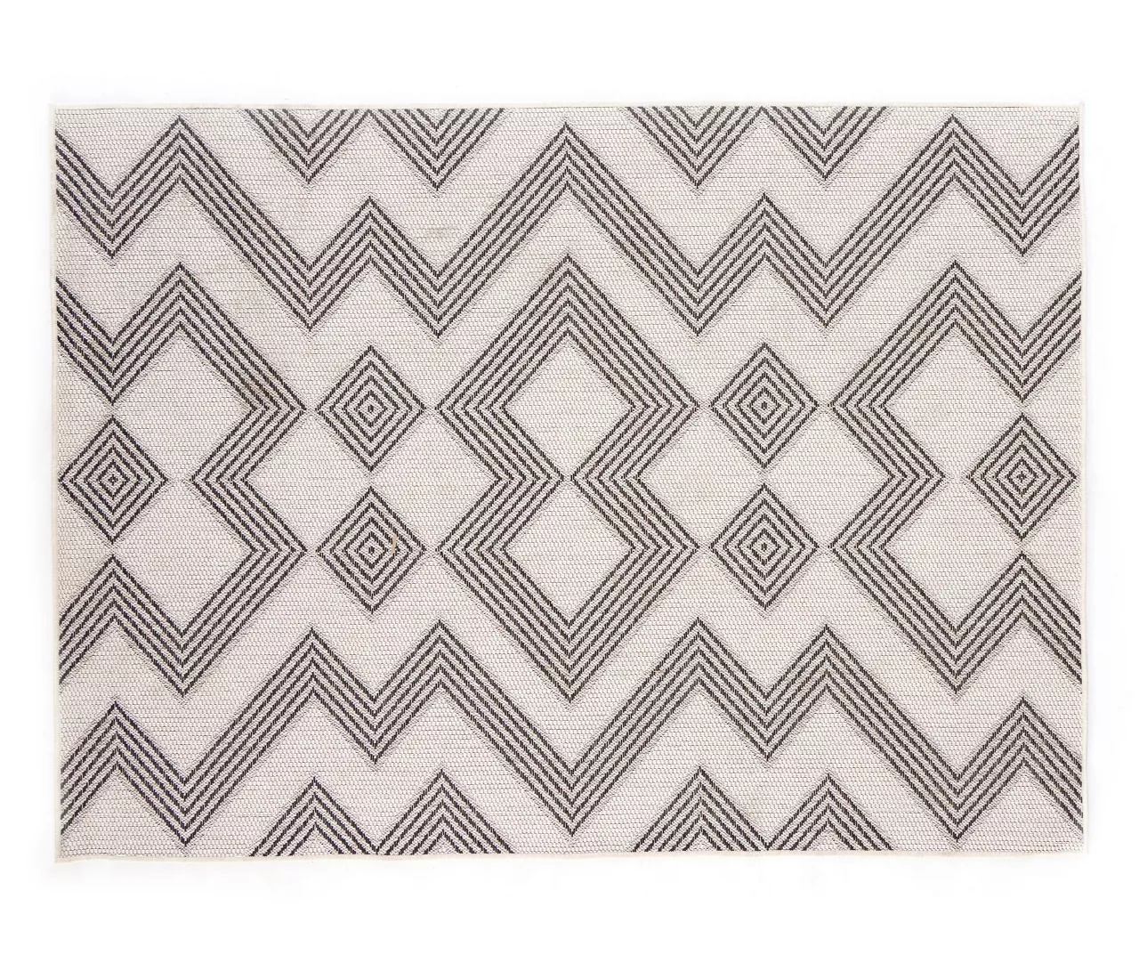 Broyhill Palermo White & Black Geometric Outdoor Area Rug 3 Broyhill Palermo White & Black Geometric Outdoor Area Rug
