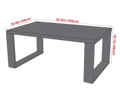 Chico Wood Look Steel Coffee Table -Broyhill Sales Store 810588211 X0 1