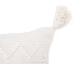 White Tamara Stripe Tassel-Accent Throw Pillow 7 White Tamara Stripe Tassel-Accent Throw Pillow -Broyhill Sales Store 810590725 2 A8