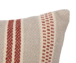 Gray & Red Stripe Throw Pillow -Broyhill Sales Store 810591271 2 A8