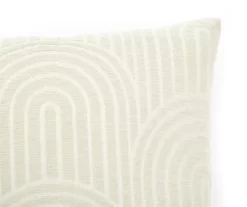 New Beginnings Fog Green & White Arch Chenille Square Throw Pillow -Broyhill Sales Store 810591654 A8 2