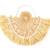 Wild Sedona Raffia & Beads Hanging Wall Fan 1 Wild Sedona Raffia & Beads Hanging Wall Fan -Broyhill Sales Store 810601626 A0 1