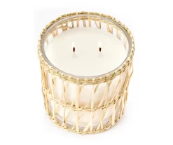 Wild Sedona Vanilla Cashmere 2-Wick Seagrass Sleeve Candle, 14 Oz. -Broyhill Sales Store 810602437 810602436 810602438 810602460 A8 2 3