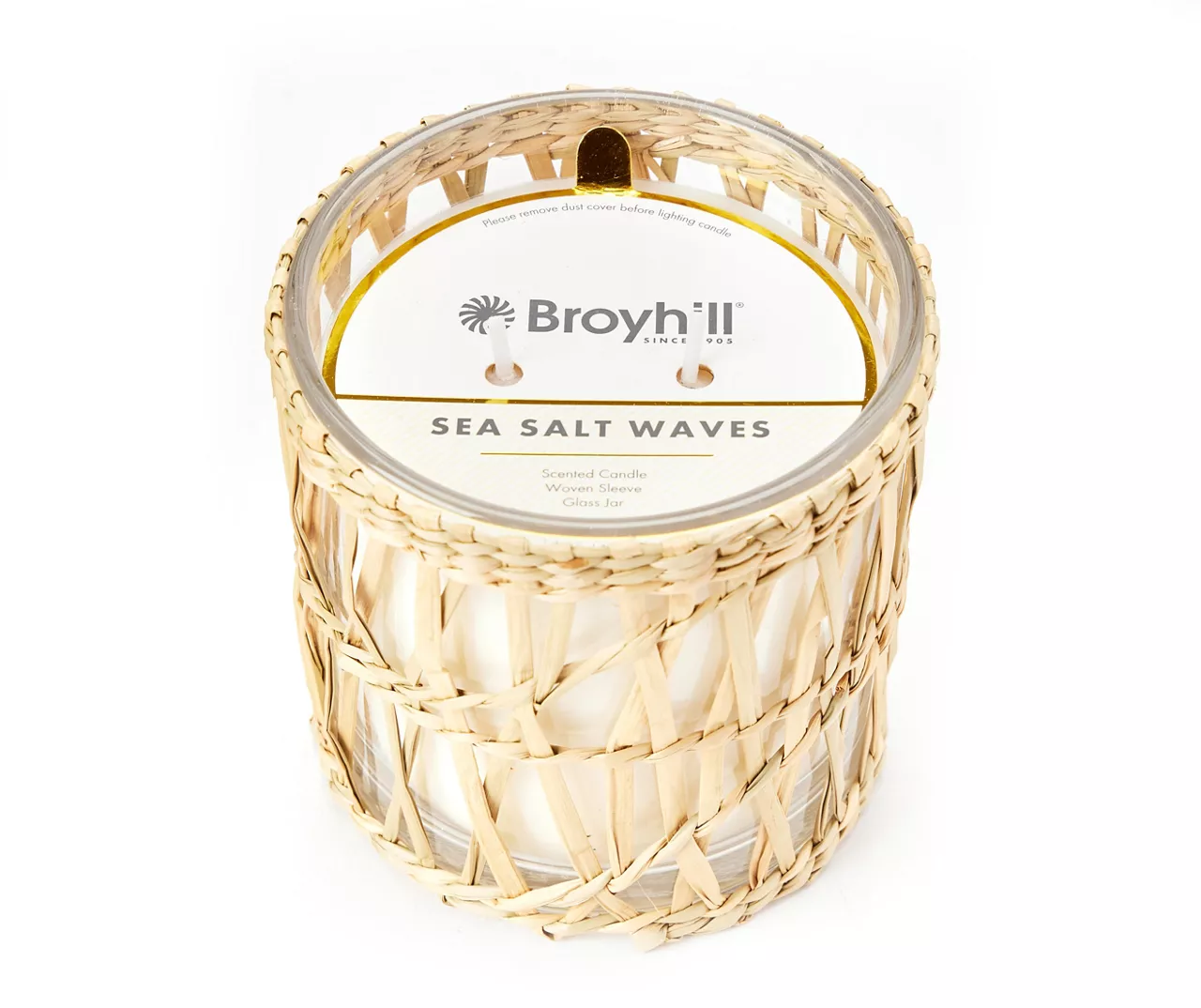 Wild Sedona Sea Salt Waves 2-Wick Seagrass Sleeve Candle, 14 Oz. 3 Wild Sedona Sea Salt Waves 2-Wick Seagrass Sleeve Candle, 14 Oz.