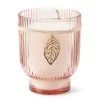 Wild Sedona Vanilla Cashmere Pink Rib Pedestal Candle, 15 Oz. -Broyhill Sales Store 810602441 A0