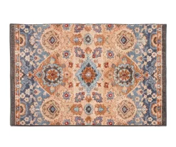 Broyhill Blue & Tan Traditional Floral Accent Rug 11 Broyhill Blue & Tan Traditional Floral Accent Rug -Broyhill Sales Store 810602761 A0
