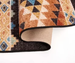 Broyhill Orange & Brown Geometric Accent Rug -Broyhill Sales Store 810602766 810602765 A8 1