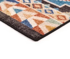 Broyhill Orange & Brown Geometric Accent Rug -Broyhill Sales Store 810602767 A8 2