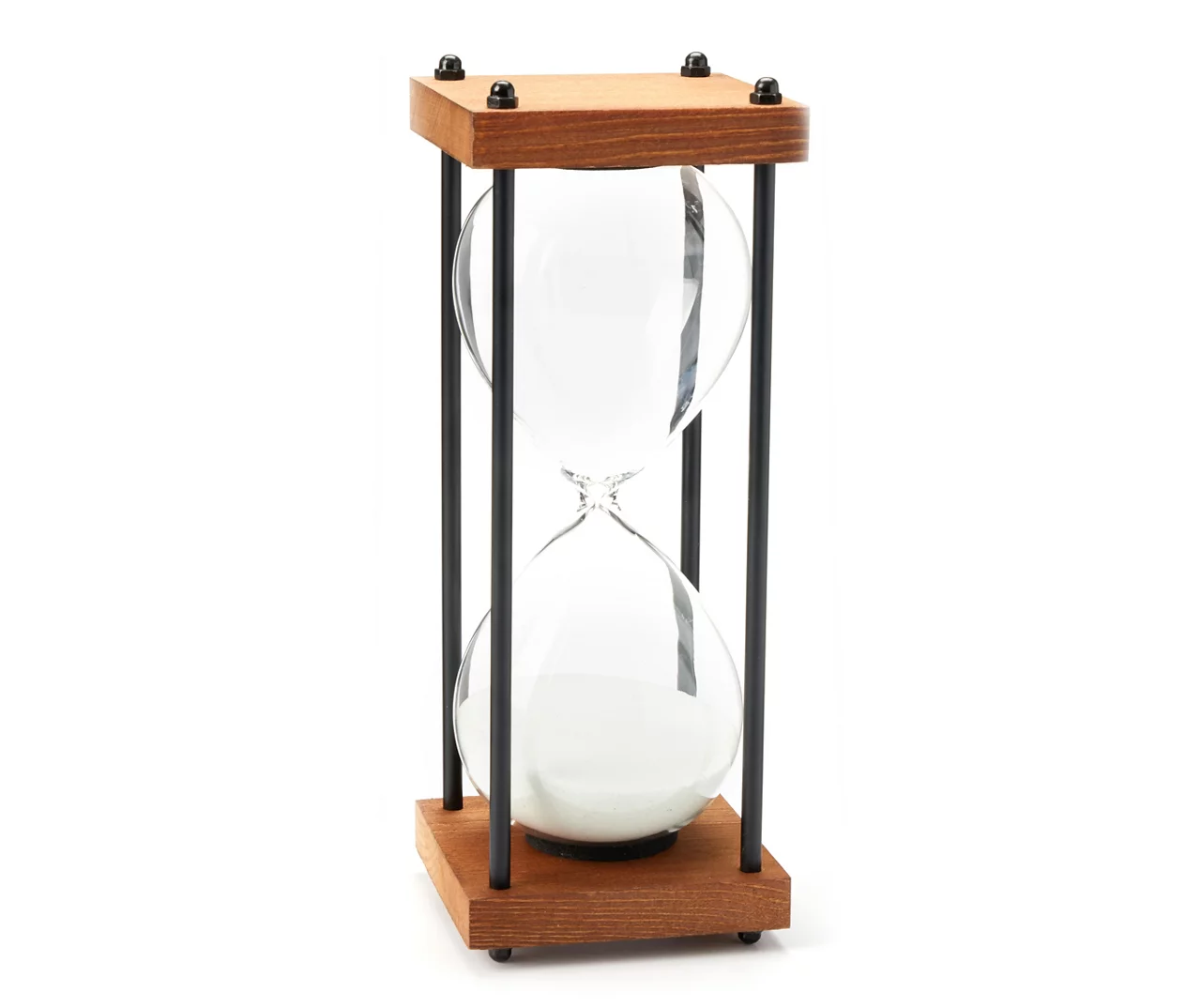 Sand Hourglass Wood & Metal Tabletop Decor 3 Sand Hourglass Wood & Metal Tabletop Decor