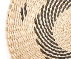 Tan & Black Spiral Woven Grass Wall Decor -Broyhill Sales Store 810603850 A8 1