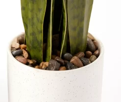 Wild Sedona Artificial Snake Plant With White Ceramic Pot -Broyhill Sales Store 810604547 A8 1