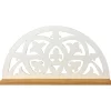 White Fleur-De-Lis Carved Wood Wall Shelf -Broyhill Sales Store 810606707 A0 1