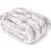 Gray & White Herringbone Twin/Full Plush Velvet Blanket -Broyhill Sales Store 810609052 810609051 A0 2