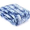 Blue & White Herringbone Twin/Full Plush Velvet Blanket 1 Blue & White Herringbone Twin/Full Plush Velvet Blanket -Broyhill Sales Store 810609053 810609054 A0 2