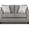 Alexandria Gray Chenille Loveseat -Broyhill Sales Store 810616680 A0 1