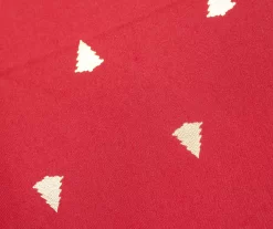 Broyhill Festive Gathering Red & Gold Foil Trees Fabric Tablecloth -Broyhill Sales Store 810617040 810617039 810617041 810617042 A8 1