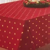 Broyhill Festive Gathering Red & Gold Foil Trees Fabric Tablecloth -Broyhill Sales Store 810617040 810617041 810617042 A0