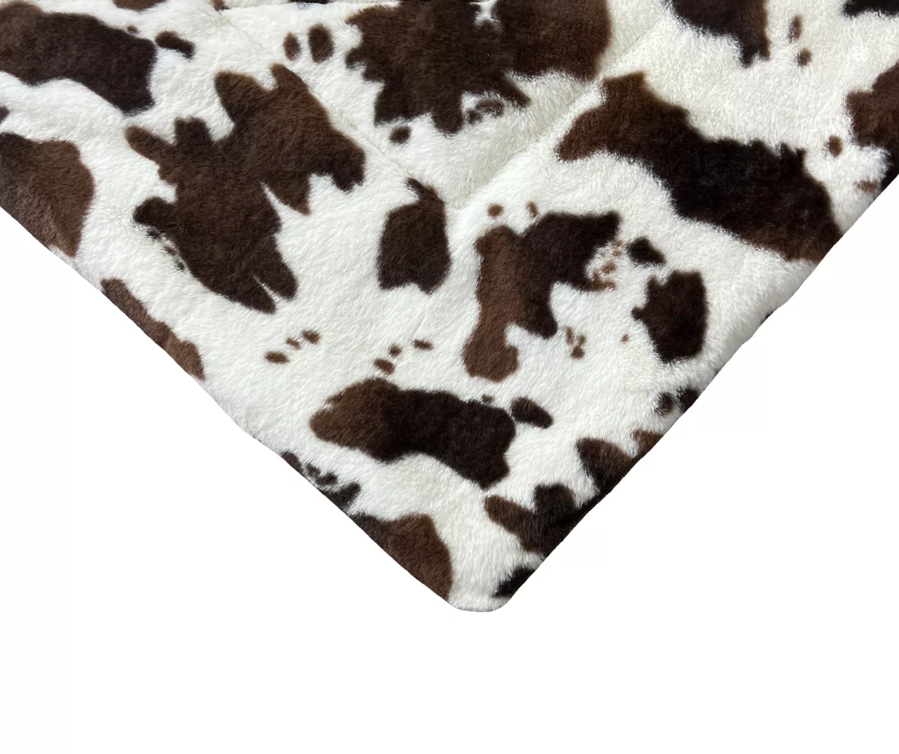 Cream & Brown Cow Print Faux Fur Full/Queen Comforter 6 Cream & Brown Cow Print Faux Fur Full/Queen Comforter - Image 4