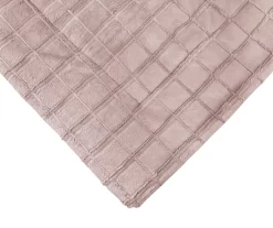 Pink Textured Grid Faux Fur Full/Queen Comforter -Broyhill Sales Store 810617567 810617568 A8 3