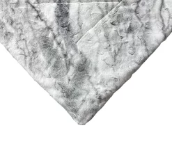 Gray Marble Print Faux Fur King Comforter 12 Gray Marble Print Faux Fur King Comforter -Broyhill Sales Store 810617619 810617562 A8 3