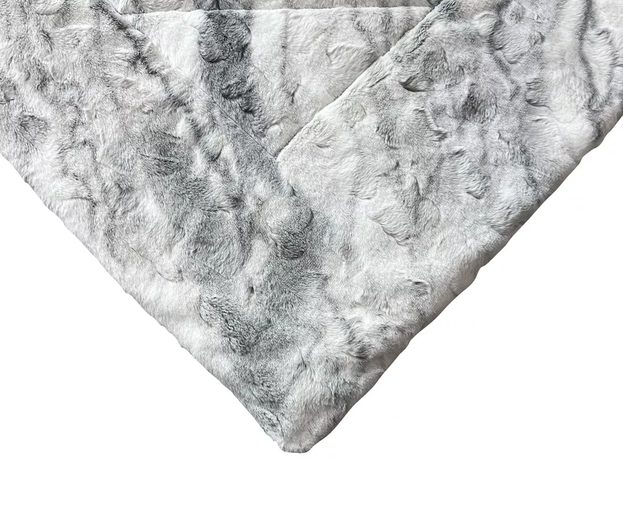 Gray Marble Print Faux Fur King Comforter 7 Gray Marble Print Faux Fur King Comforter - Image 5
