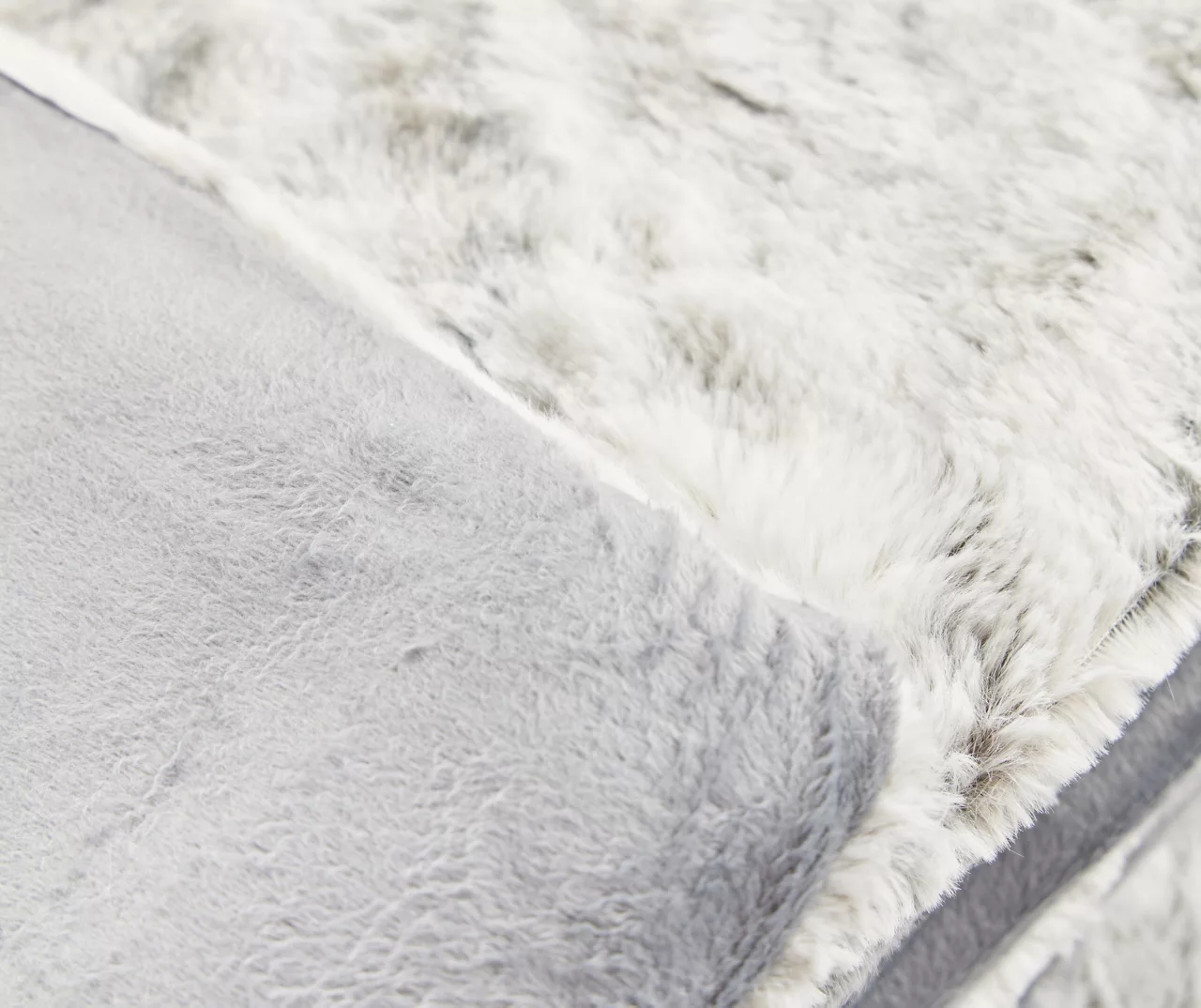 Gray Marble Print Faux Fur King Comforter 6 Gray Marble Print Faux Fur King Comforter - Image 4